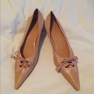 Hermes low heeled shoes.